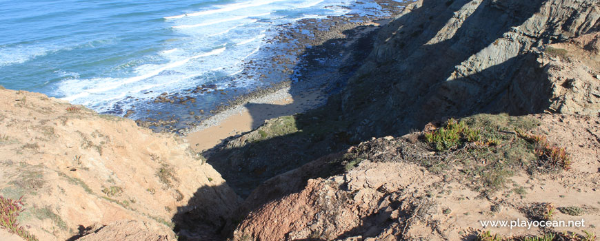 Cliff at Praia de Porto Chão Beach