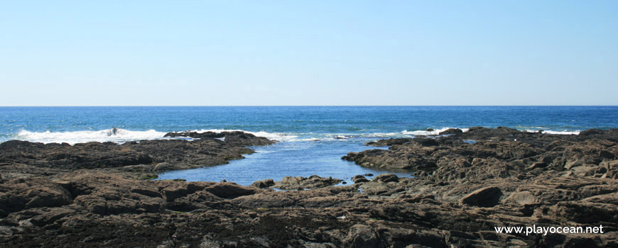 Natural pool at Praia do Canto Marinho Beach