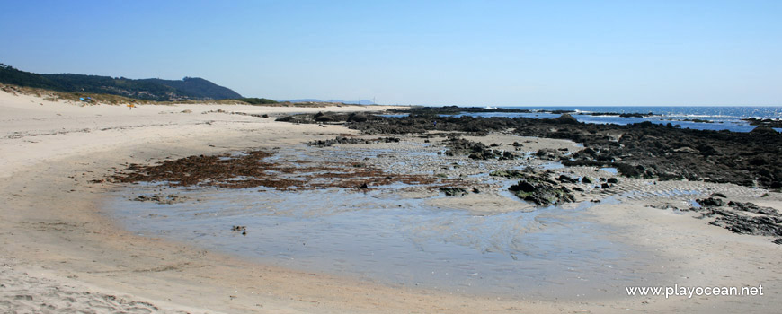 Maré baixa, Praia de Carreço