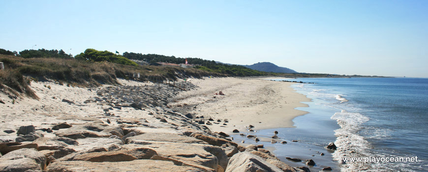 Seawall at Praia de Castelo do Neiva Beach