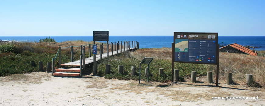 Entrada, Praia de Paçô