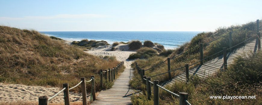 Entrada no areal, Praia do Rodanho