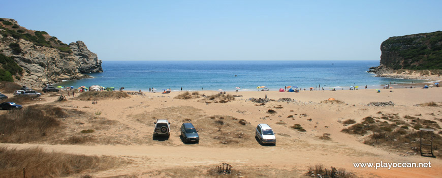 South at Praia do Barranco Beach