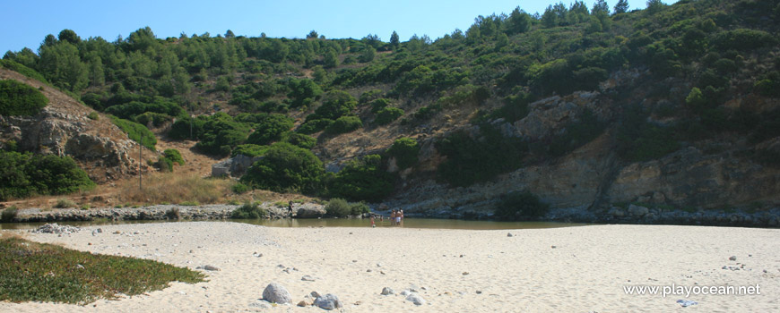 Ribeira de Budens, junto à falésia