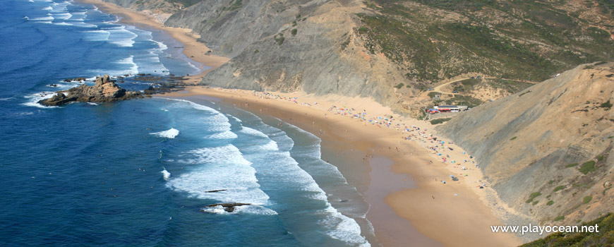Panoramic of Praia do Castelejo Beach