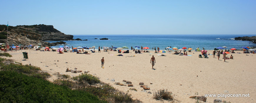 South at Praia da Ingrina Beach
