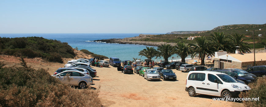 Parking of Praia da Ingrina Beach