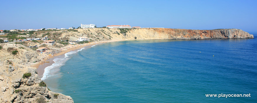 Panoramic of Praia da Mareta Beach