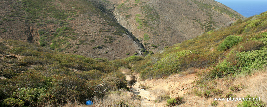 Trail to Praia dos Mouranitos Beach