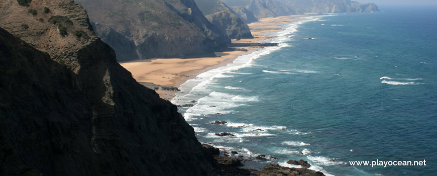 Panoramic of Praia dos Mouranitos Beach