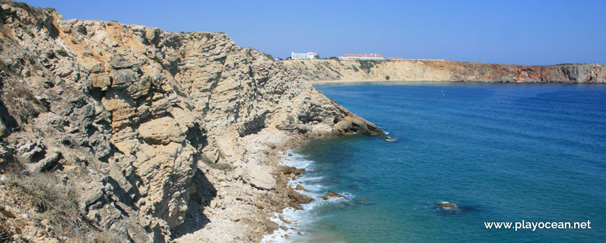 Cliff at Prainha das Poças Beach