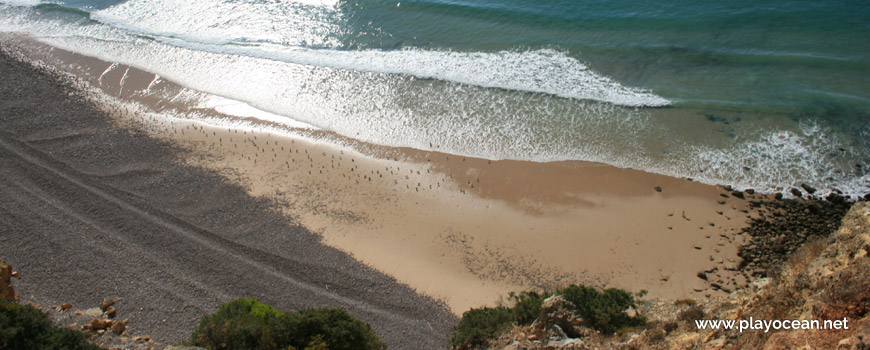 Sand at Praia dos Rebolos Beach