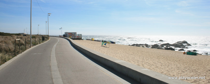 Seaside road of Praia Azul Beach
