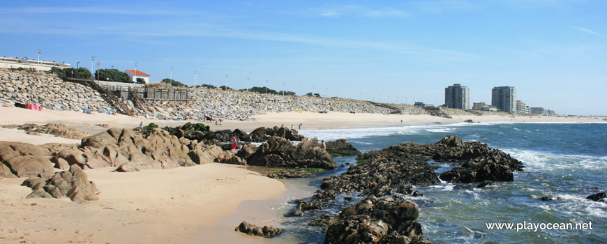 Rocks at Praia das Caxinas Beach