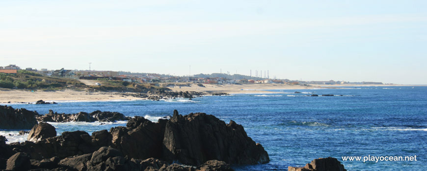 Panoramic of Praia de Labruge Beach