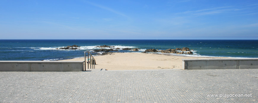 Entrance of Praia de Mindelo Beach