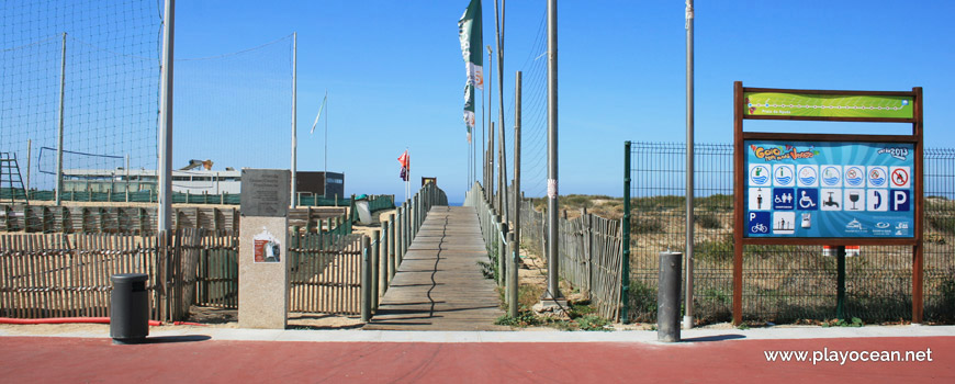 Entrance, Praia da Aguda Beach