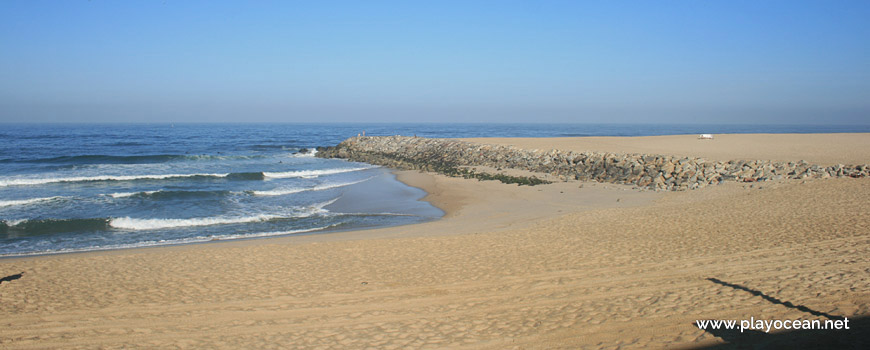 Pier at Praia de Canide (South) Beach